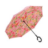 Annabel Trends Reverse Inverted Pink Banksia Umbrella
