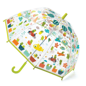 Djeco Kids PVC Clear Birdcage Froglets Umbrella