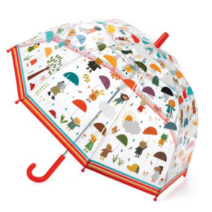 Djeco Kids PVC Clear Birdcage Under the Rain Umbrella