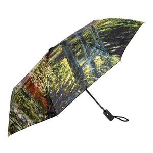 UPF50+ Clifton Auto Open Compact Monet The Water Lily Pond