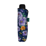 Clifton Floral Piped Edge Folding Mini Maxi Series Purple Wildflowers Umbrella