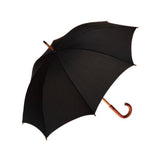 UPF50+ Clifton Classic Manual Timber Series Long Black Umbrella