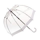 Clifton Clear Dome PVC Birdcage White Border Umbrella