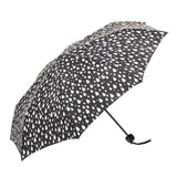 UPF50+ Clifton Compact Manual Black White Series Raindrops Umbrellas