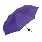 UPF50+ Clifton Piped Edge Manual Mini Maxi Compact Purple Umbrella