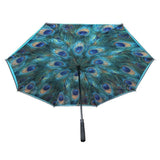 Shelta Inverted Reverse Double Cover Peacock Umbrella