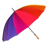 Shelta Large 16 Rib Manual Rainbow Golf Umbrella.