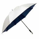 UPF 50+ Shelta St Helens Golf Umbrella Silver Coated Navy Umbrella