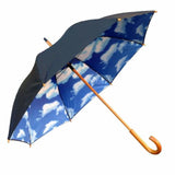 UPF 50+ Willow Tree Big Blue Sky Cloud Print Umbrella