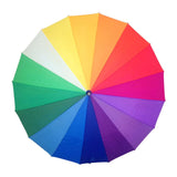 UPF25 Shelta Timber 16 Colour Rainbow Umbrella.