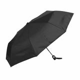 UPF50+ Clifton Auto Open 3 Fold 8 Rib Black Umbrella
