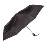 UPF50+ Clifton Auto Open Compact Duo Rib Black Umbrella