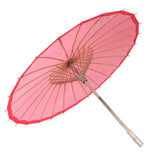 Willow Tree Bamboo Paper Parasol 84 cm Red Umbrella