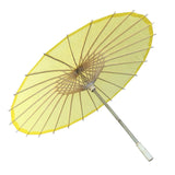 Willow Tree Bamboo Paper Parasol 84 cm Yellow Umbrella