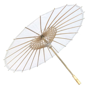 Willow Tree Bamboo Paper Parasol White