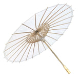 Willow Tree Bamboo Paper Parasol White