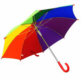 Willow Tree Childrens Kids Colourful Auto Open Rainbow Umbrella