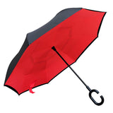 Willow Tree Double Layer Inverted Reverse Black Red UPF 30 Umbrella