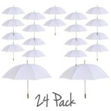 Willow Tree Large Straight Classic Golf Wedding White 24 Pack Umbrellas
