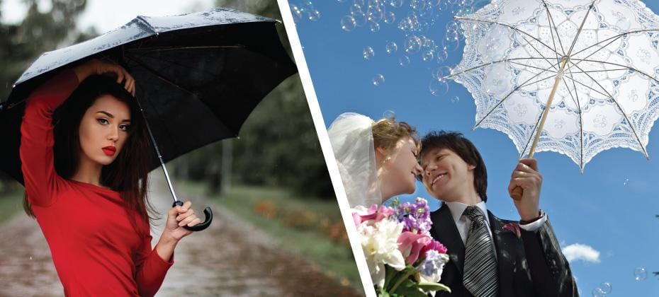 What's the difference between parasols and umbrellas?