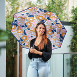 Annabel Trends Reverse Inverted Floral Puzzle Mustard Umbrella