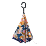 Annabel Trends Reverse Inverted Floral Puzzle Mustard Umbrella