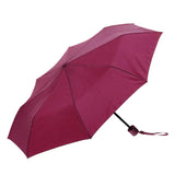UPF50+ Clifton 3 Fold Mini Maxi Compact Burgundy Umbrella