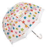 Clifton Childrens Birdcage Biodegradable PVC Multi Coloured Stars Umbrella