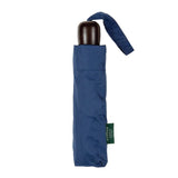 Clifton Deluxe Manual Mini Maxi Wood Handle Navy Umbrella