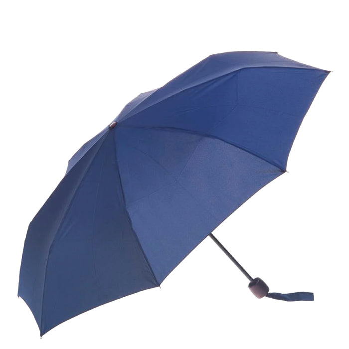 Clifton Deluxe Manual Mini Maxi Wood Handle Navy Umbrella