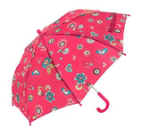 Doppler Childrens Kids Cool Pink Flowers Print Umbrella