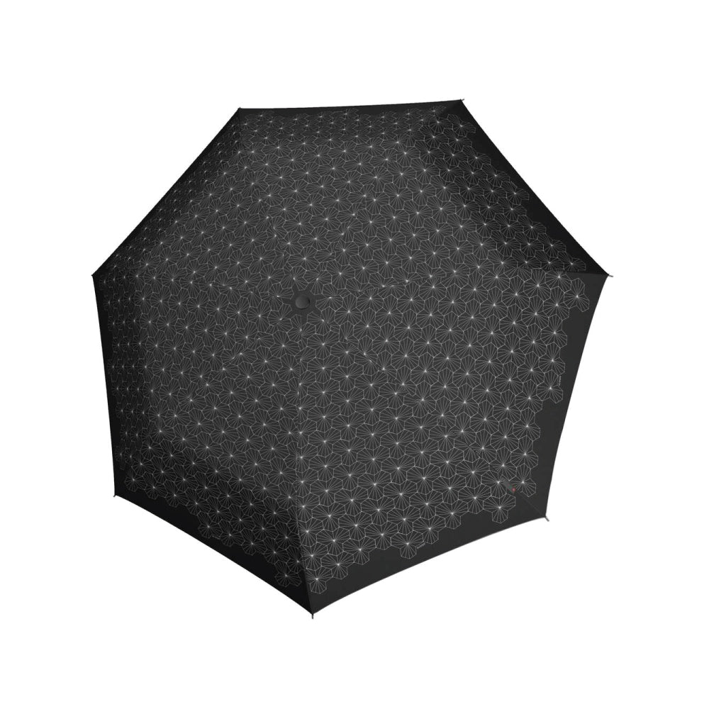 Knirps X1 Pocket Ultra Light Compact Manual Lotus Black Umbrella