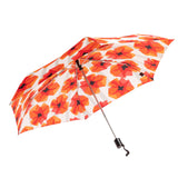 Shelta Auto Open Close Slim Compact Poppies Umbrella