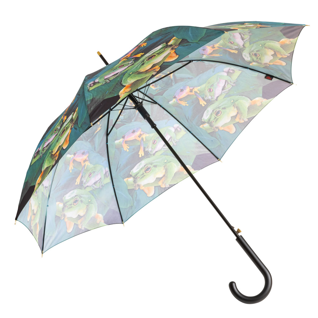 UPF25 Shelta Long Auto Capricorn Rainforest Frogs Umbrella