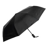 UPF50+ Clifton Auto Open Extra Strong Windproof Compact Umbrella Black