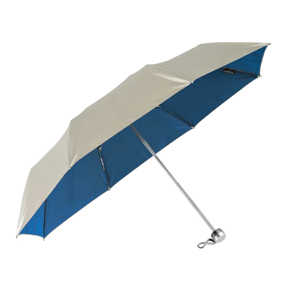 UPF50+ Clifton Silver Coated Manual Navy Umbrella