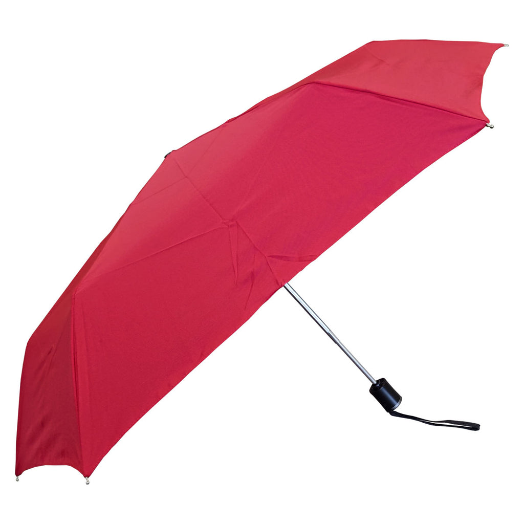 Shelta Auto Open Close Featherlite Slim Compact Brick Red Umbrella
