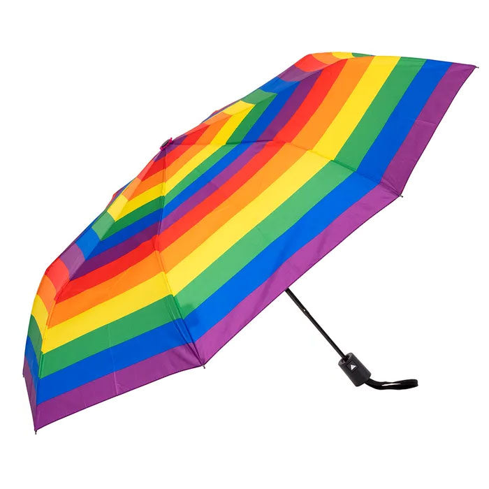 Clifton Compact Auto Open Rainbow Pride Umbrella