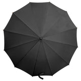 Willow Tree Auto Open Timber 12 Rib Black Umbrella