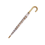 Clifton Auto Open PVC Clear Gold Spots Umbrella