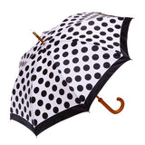 Clifton Wood Long Black White Series Polka Dots Umbrella