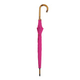 UPF50+ Clifton Classic Manual Timber Series Long Pink Fuchsia Umbrella