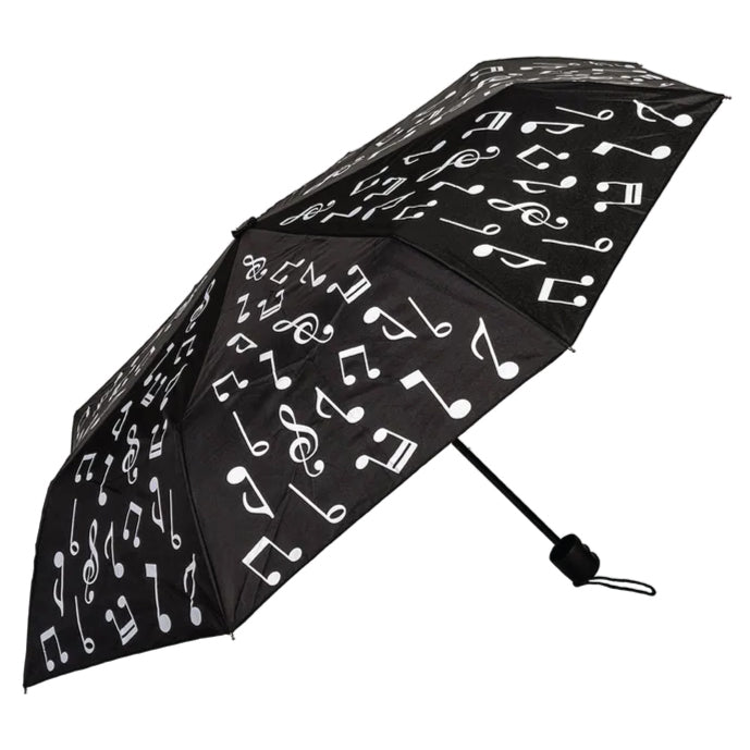 UPF50+ Clifton Compact Manual Black White Series Music Umbrella
