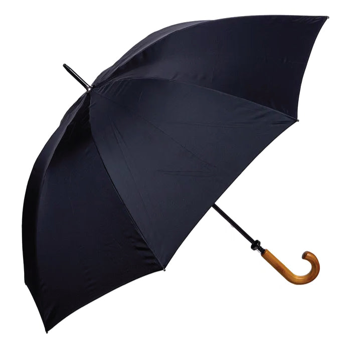 UPF50+ Clifton Large Windproof Manual Black Umbrella