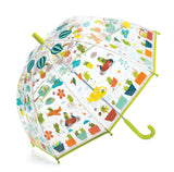 Djeco Kids PVC Clear Birdcage Froglets Umbrella
