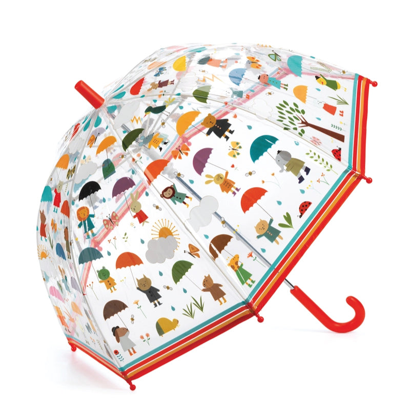 Djeco Kids PVC Clear Birdcage Under the Rain Umbrella