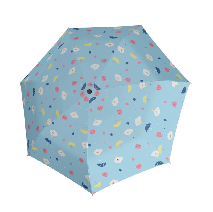 Doppler Childrens Kids Manual Compact Rainy Day Blue Umbrella