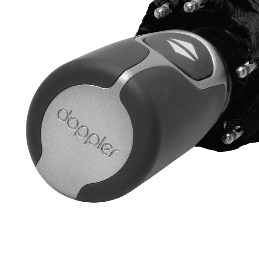 Doppler Compact Auto Fiber Magic Black Umbrella