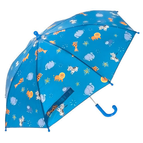 Doppler Childrens Kids Cool Blue Lions Print Umbrella