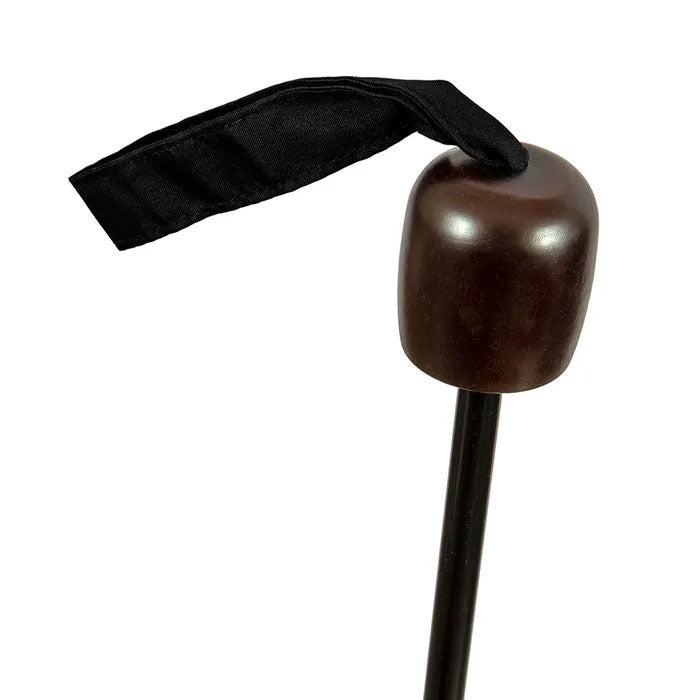 Clifton Deluxe Manual Mini Maxi Wood Handle Black Umbrella